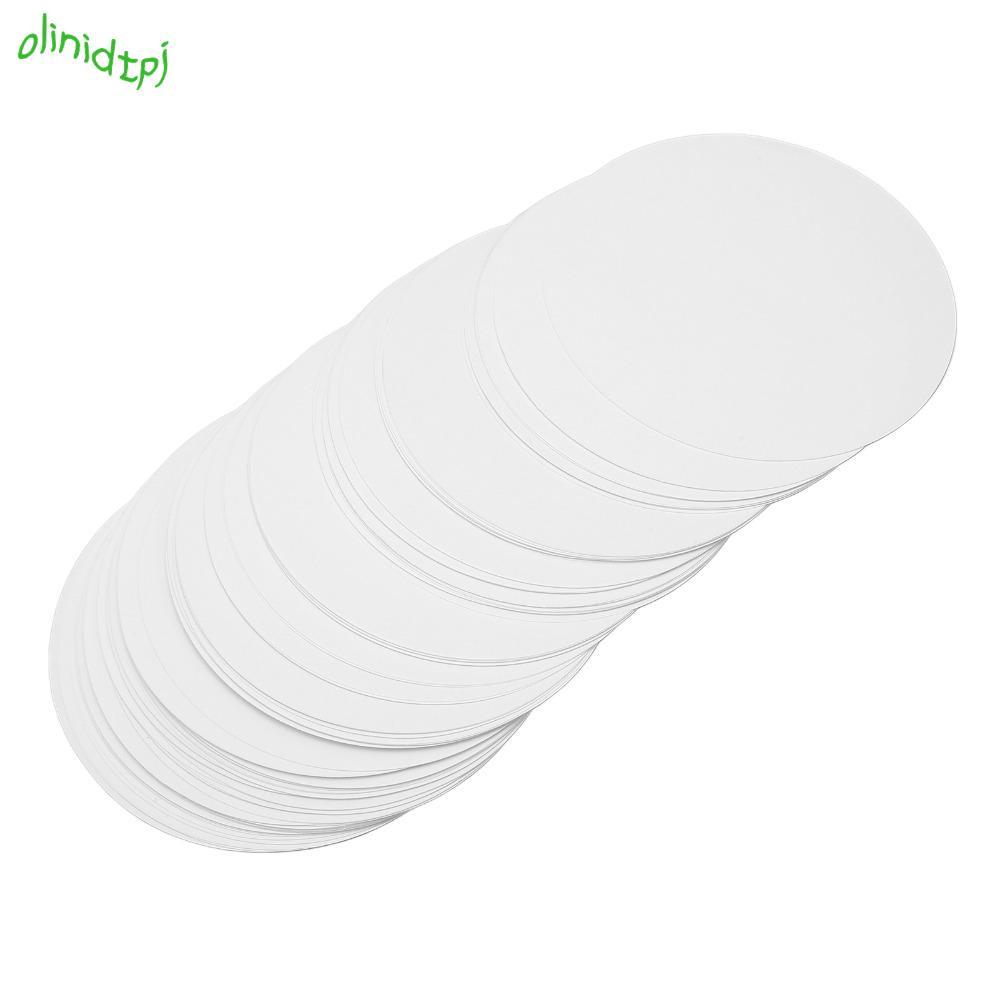 IOLINIDT 100 Chiếc Nút Huy Hiệu Giấy Trống, Máy In Ảnh Tròn Nút Giấy Huy Hiệu Giấy Trống DIY Huy Hiệ