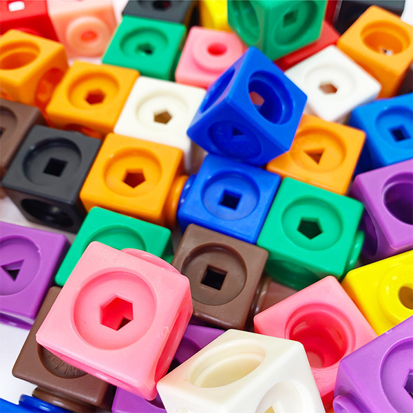 Maths Manipulative Teaching Aids Linking Cubes 2cm Learning Store Pattern Link Cubes, Set of 100