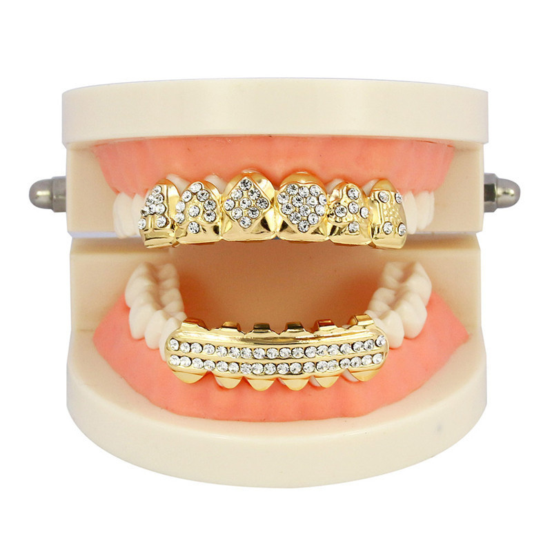 Chơi Thẻ Niềng Răng Wenwan Hip Hop Vàng Răng Hiphop Grillz Halloween Răng-9.4