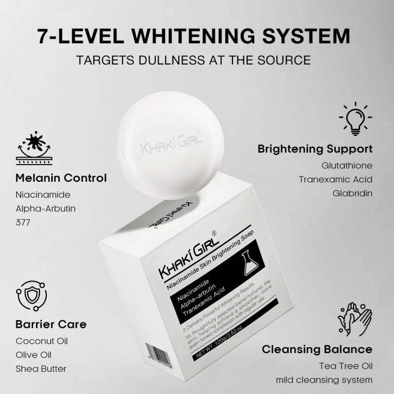 Niacinamide Brightening Soap Gentle Skin-Friendly Repair Skin Skin Smooth Skin Trẻ hóa cơ thể Kem dư