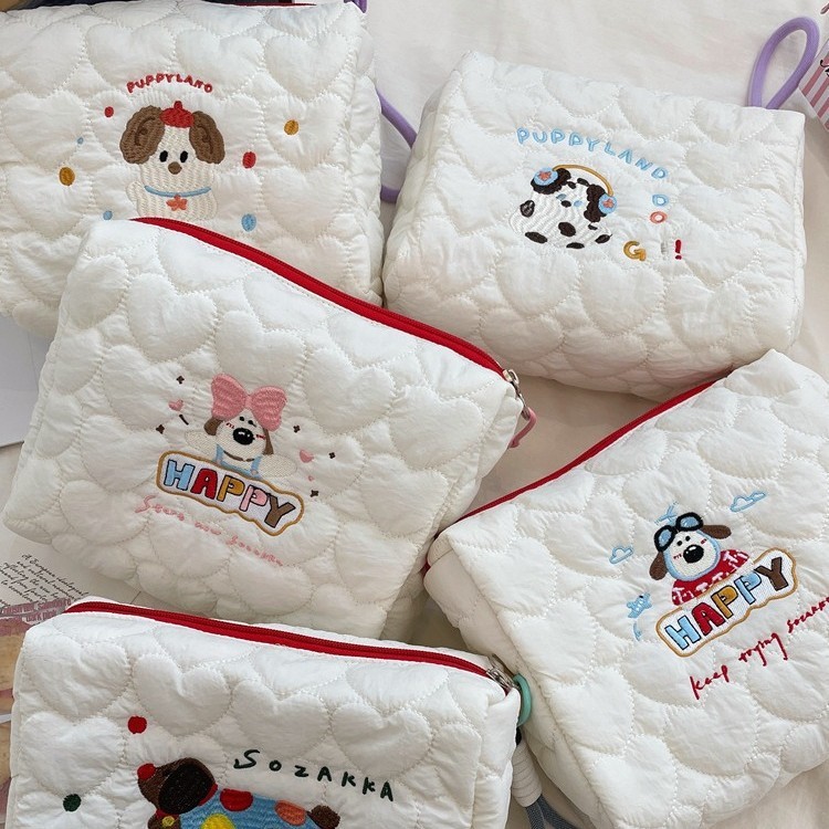 | mini cosmetic bags | 【travel cosmetic bags】 ☃49211 Dễ Thương Chó Con Túi Đựng Mỹ Phẩm Phong Cách M