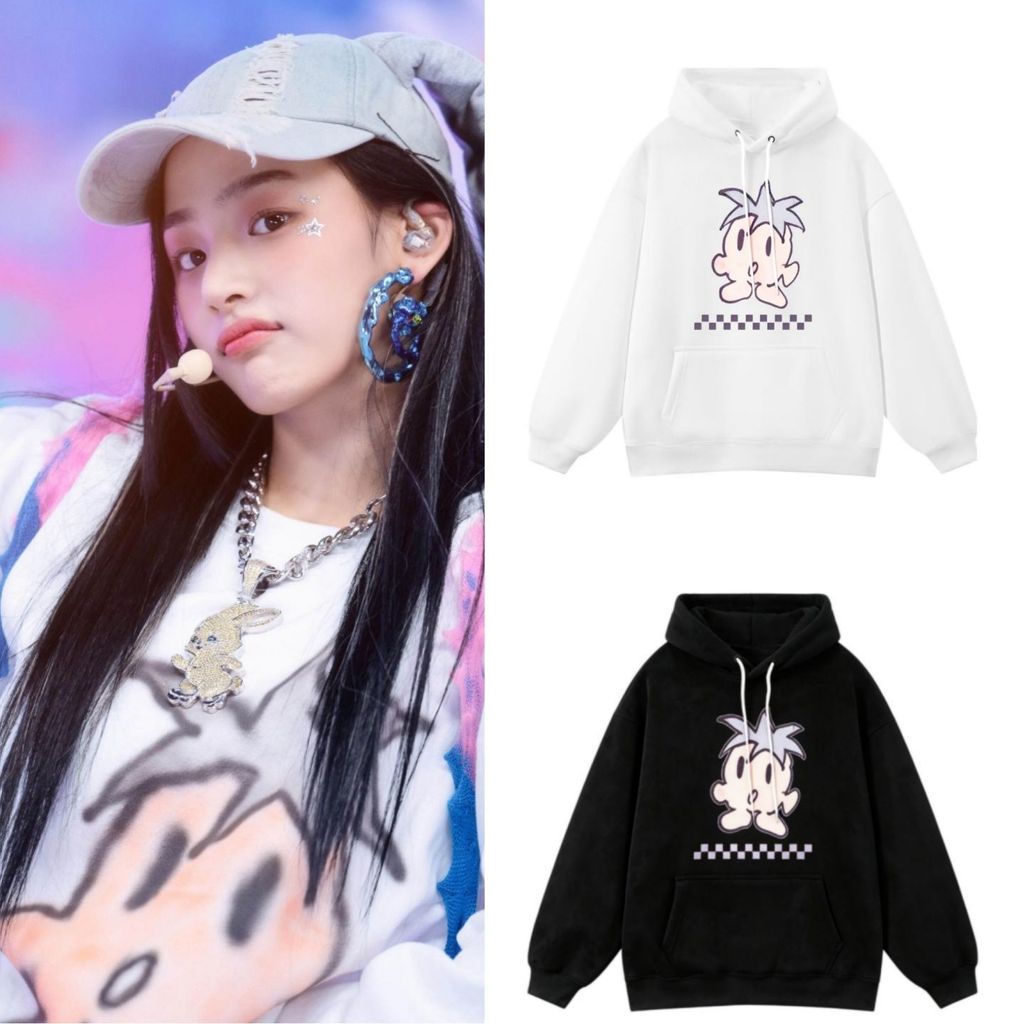 Kpop NJ Minji OMG Nam / Nữ Áo Khoác Quần Áo Cùng Áo Unisex Dạo Phố Áo Top