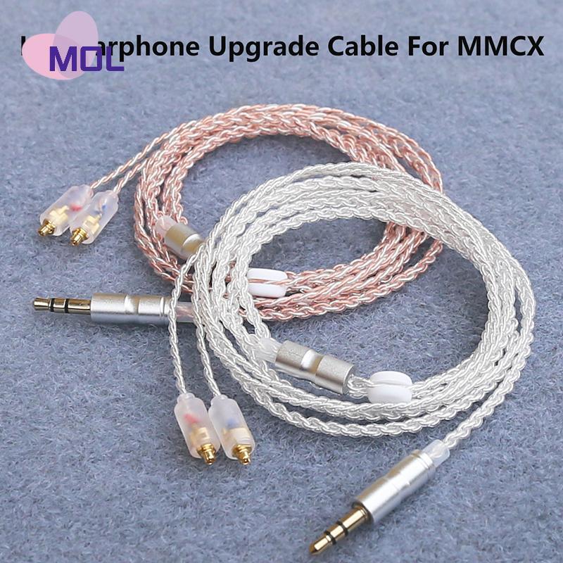 [MOL] Cáp nâng cấp Tai nghe HIFI cho ie200/ie300/ie600/ie900/n5005/N30 3.5mm 1.2m cáp lõi mạ bạc