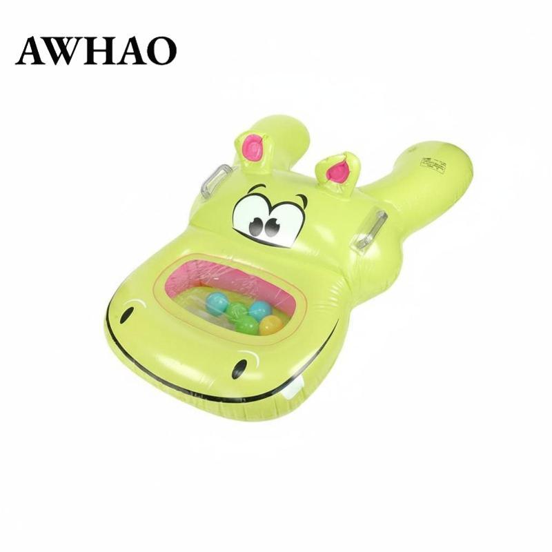 Phim hoạt hình Hippo Pool Raft Ball Toss Hole Hippo Pool Raft Màu sắc tươi sáng cho