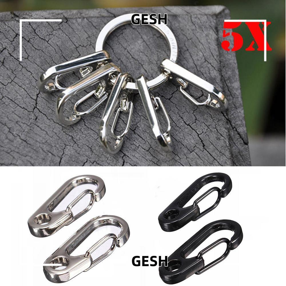 GESH 5 chiếc Khóa lò xo EDC Clip Tool Keyring