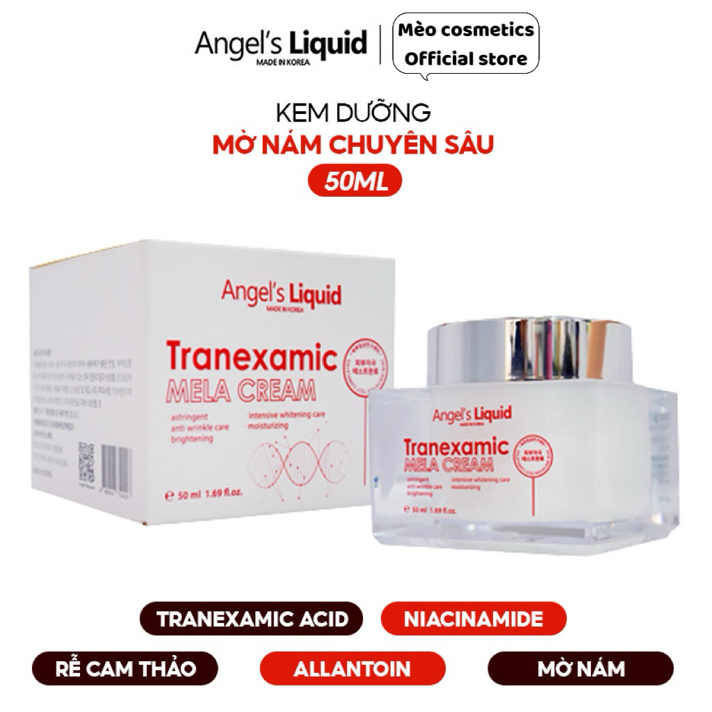[CHÍNH HÃNG TEM PHỤ] Kem Dưỡng Angel's Liquid Hỗ Trợ Mờ Nám Tranexamic Mela Cream 50ml