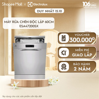 [Mới 2025] Free giao lắp - Máy rửa chén độc lập Electrolux 60 cm UltimateCare 300 cho 13 bộ chén đĩa ESA47200SX