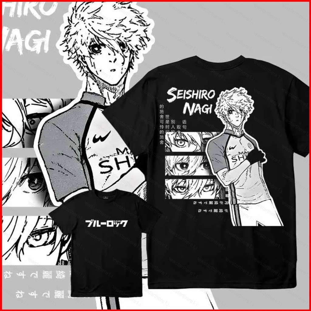 Áo thun cosplay Nagi Seishiro Blue Lock, chất liệu thoáng mát mùa hè