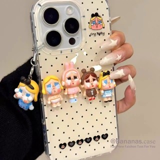  Tương thích với iPhone 16 15 14 13 12 11 Pro Max X Xr Xs Max 7 8 Plus SE2020 Ốp điện thoại 3D DIY Cute Cry Girl Soft Back Cover 