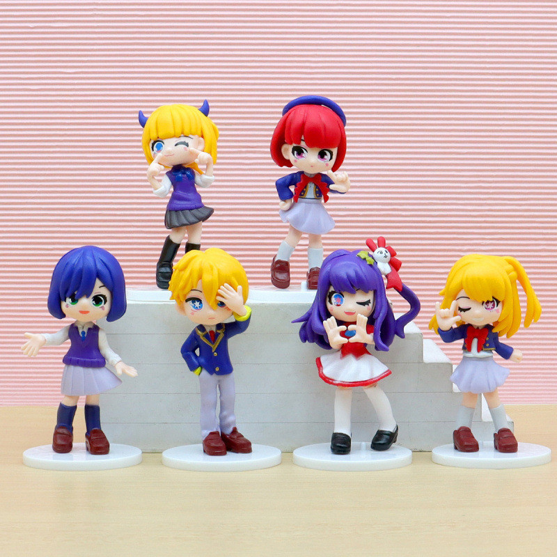 6 Chiếc OSHI NO KO Anime Hàng Hóa Đồ Chơi Mô Hình Để Bàn Trang Trí Đồ Trang Trí Quà Tặng Các Bức Tượ