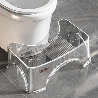 Ghế Kê Chân Toilet Trong Suốt, Ghế Kê Chân Hỗ Trợ Đại Tiện Đúng Tư Thế Chống Táo Bón Hiệu Quả