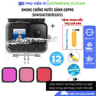  Case Khung chống nước GoPro Hero 5 6 7 8 9 10 11 12 13 Black bơi lặn 