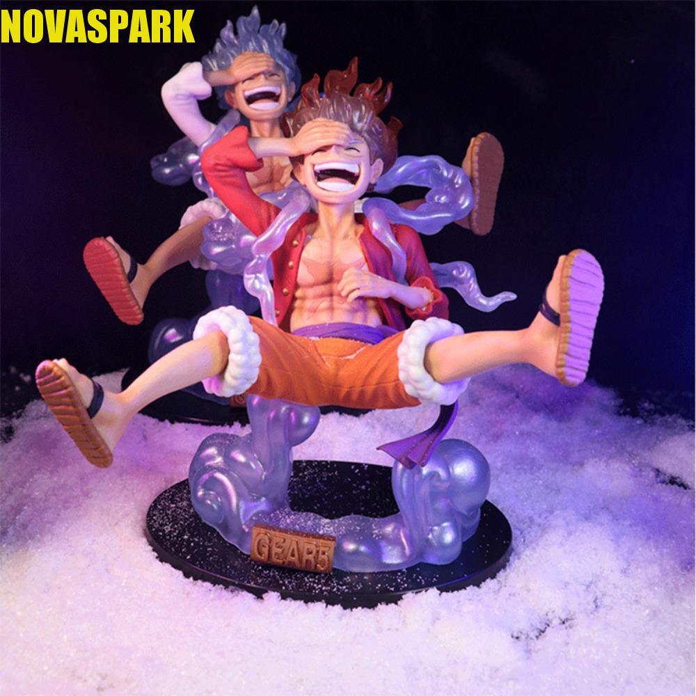 NOVASPARK Luffy Gear 5 Đồ chơi mô hình, Anime Luffy Sun God Luffy Nika Luffy Gear 5 Nhân vật hành độ