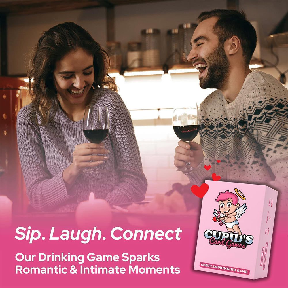 Cupid's Card Games - Couples Drinking Game for Date Nights & Gifts Funny Game