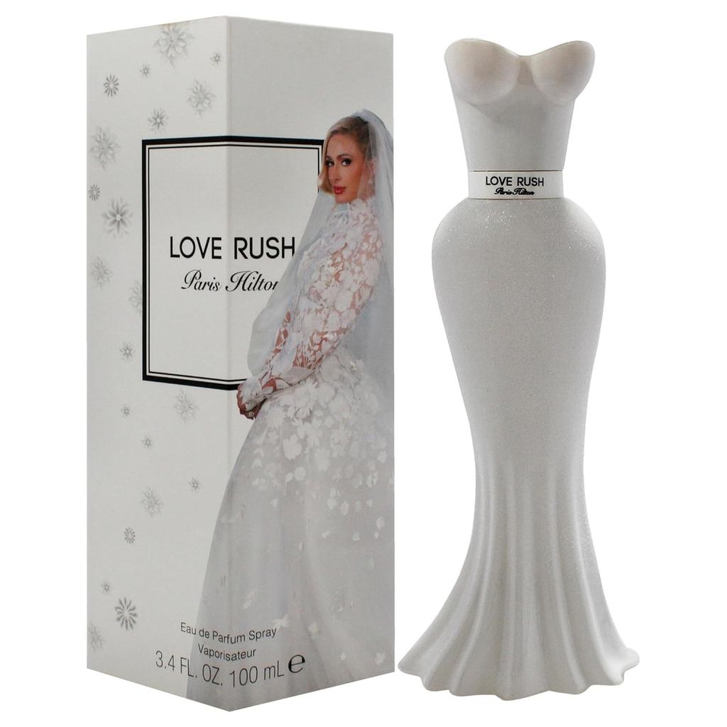 Nước hoa xịt Paris Hilton Love Rush Eau de Parfum dành cho nữ | Hương thơm hoa | Ghi chú của Bergamo