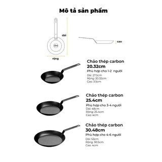 Lodge - Chảo thép carbon - 30.8cm