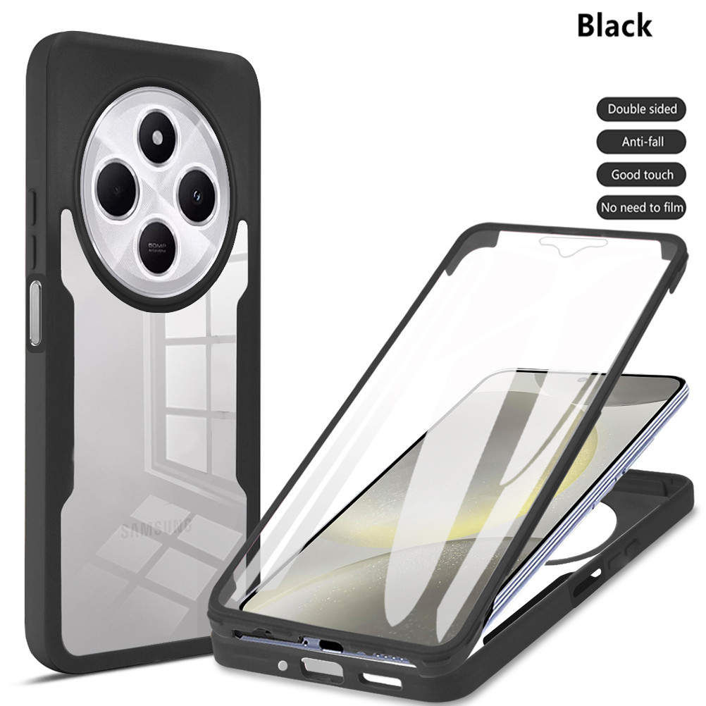 Dành Cho Xiaomi Poco C75 Ốp Lưng Poco C61 Vỏ Bảo Vệ Toàn Thân POCO C75 Vỏ Bảo Vệ 360 Hai Mặt Funda C