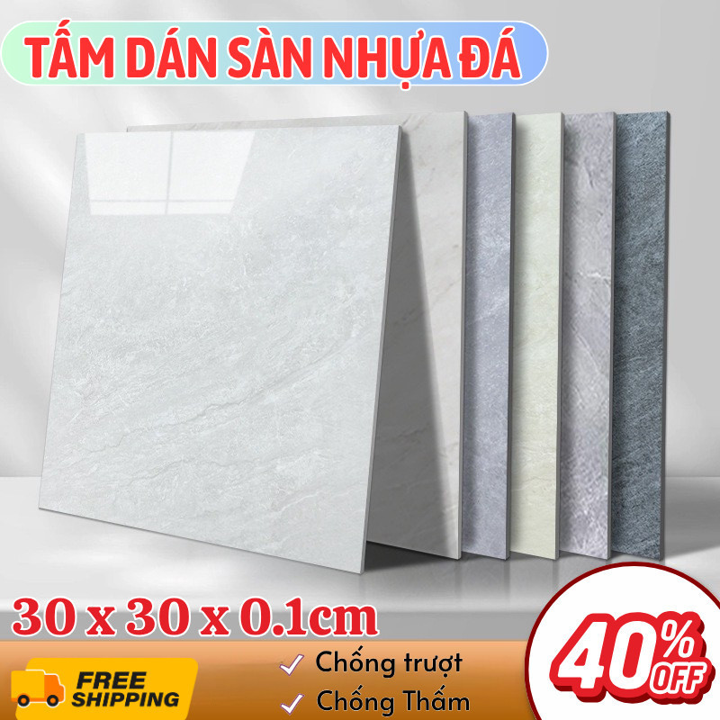 Miếng Dán Sàn PVC Vân Đá Joful Home Tự Dính 30x30cm Chống Nước Chống Trơn Trang Trí Phòng
