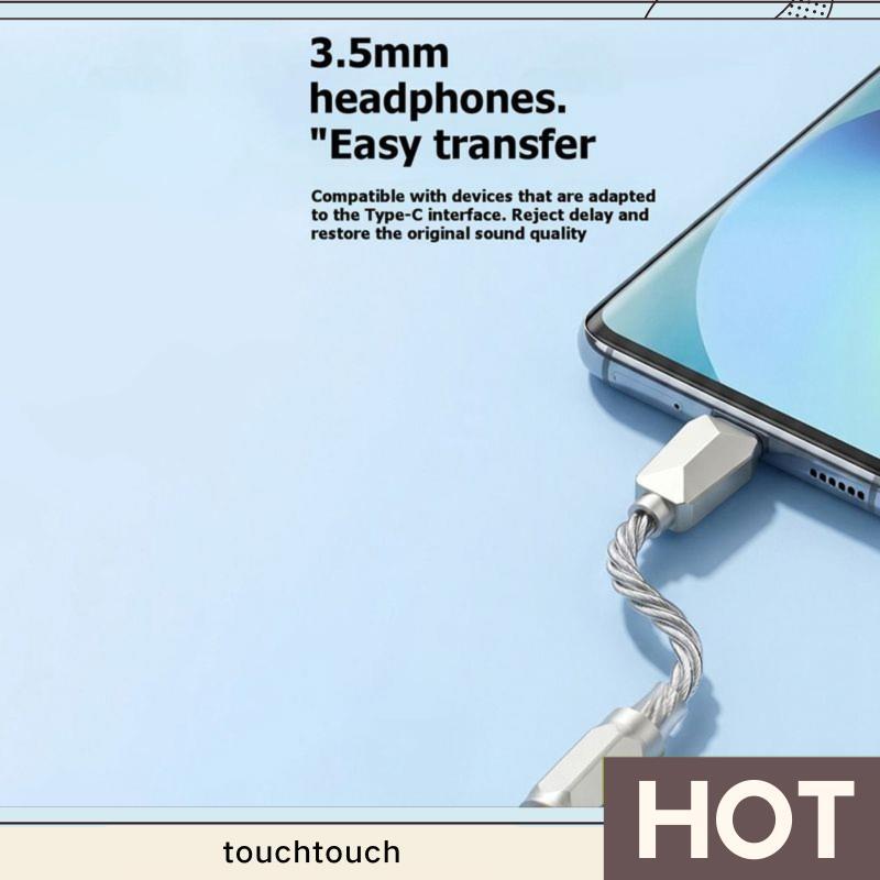 Cáp chuyển đổi tai nghe nữ Type-C sang 3,5 mm có chức năng Đầu ra giải mã âm thanh 32 Bit / 384kHz t
