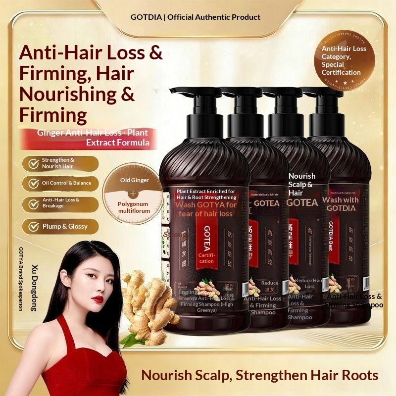 Gao Ti Ya Ginger Anti-Hair Loss Shampoo, Old Ginger King, Strengthens and Firms Hair, Controls Oil, 