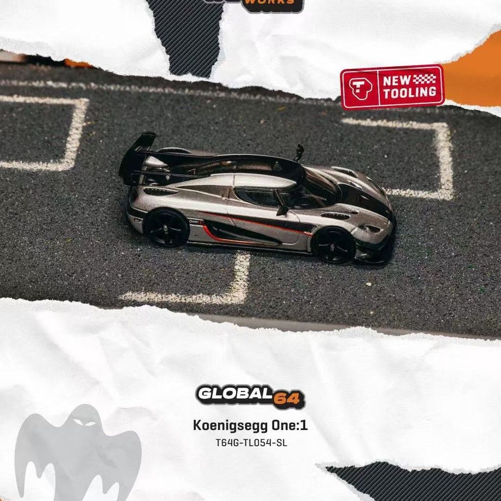 Tarmac Works-TW 1/64 Koenigsegg One:1 Mô Hình Xe Mô Phỏng Quy Mô Nhỏ Hợp Kim Xe Ô Tô Mô Hình Trẻ Em 