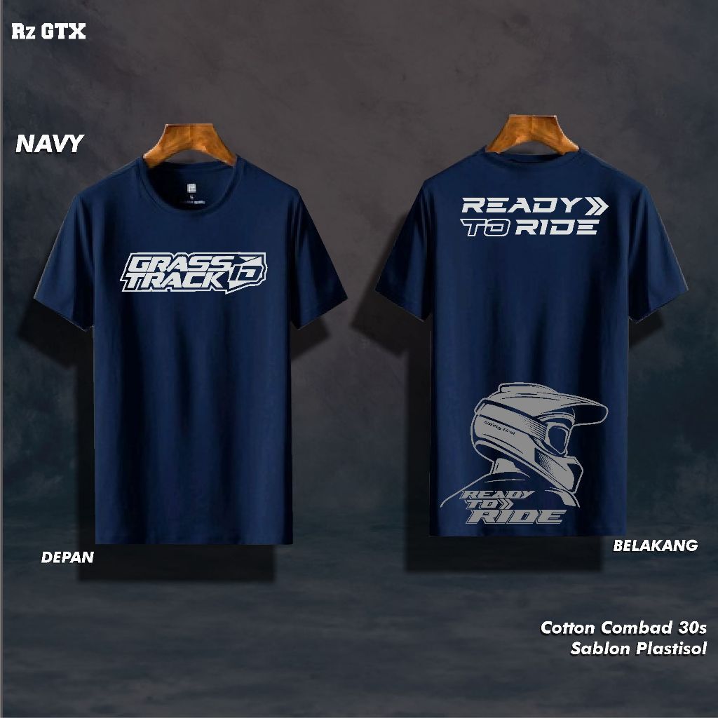 Áo thun Antem Id / R-gtx Navy / Áo thun Fox / Áo thun Gtx Id / Áo thun Đua xe / Áo thun Supermoto / 