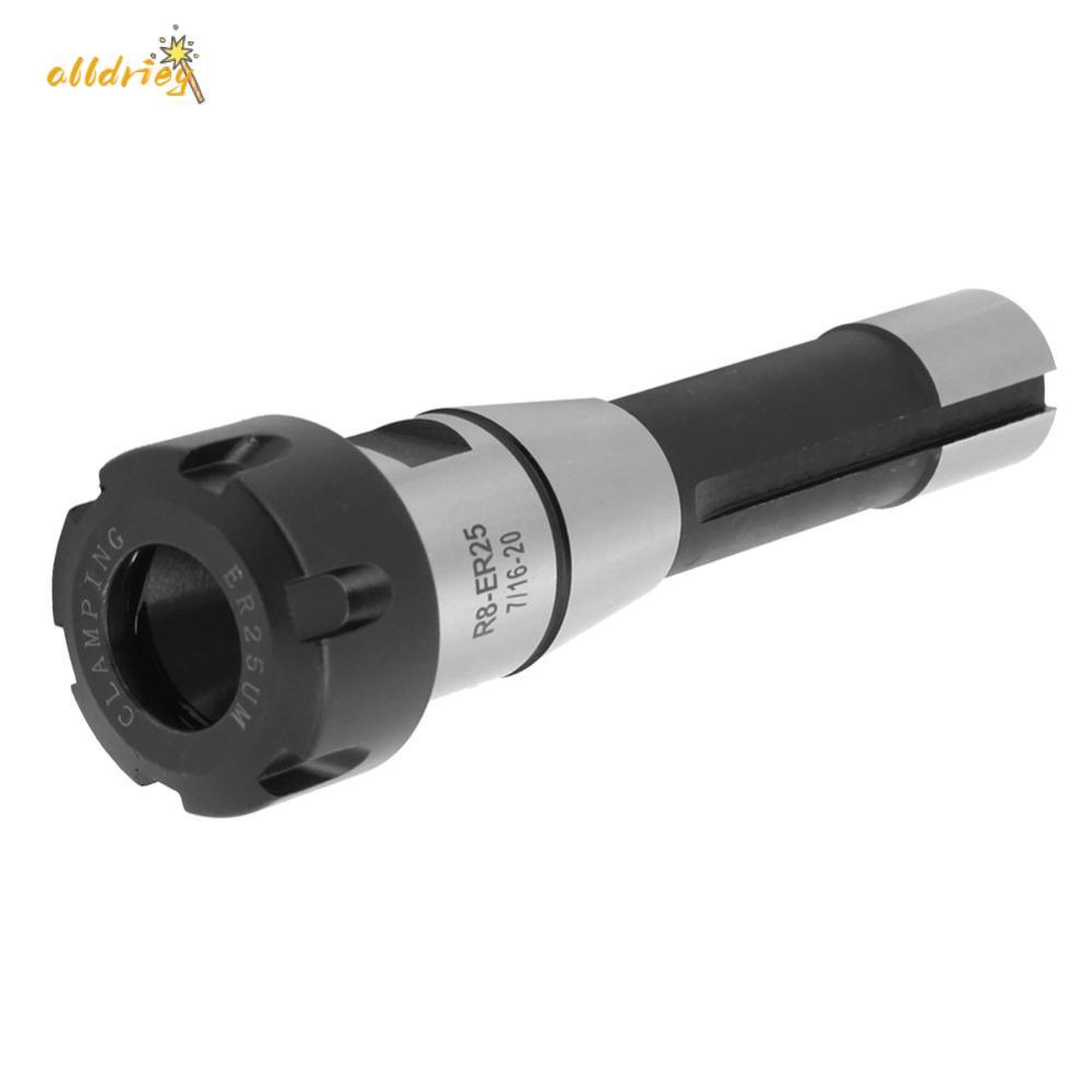 Giá đỡ Chuck Collet lò xo INTOONE, Giá đỡ lò xo gia công lỗ sâu R8-ER25 Collet Chuck, R8 Shank Flat 