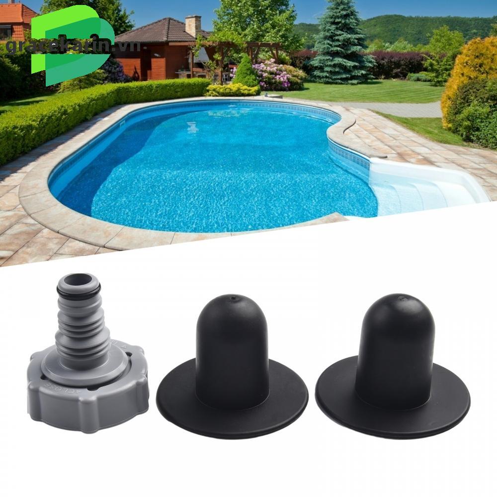 Convenient Pool Drain Valve Replacement Plug Black Adapter Reliable 32mm P6H1419