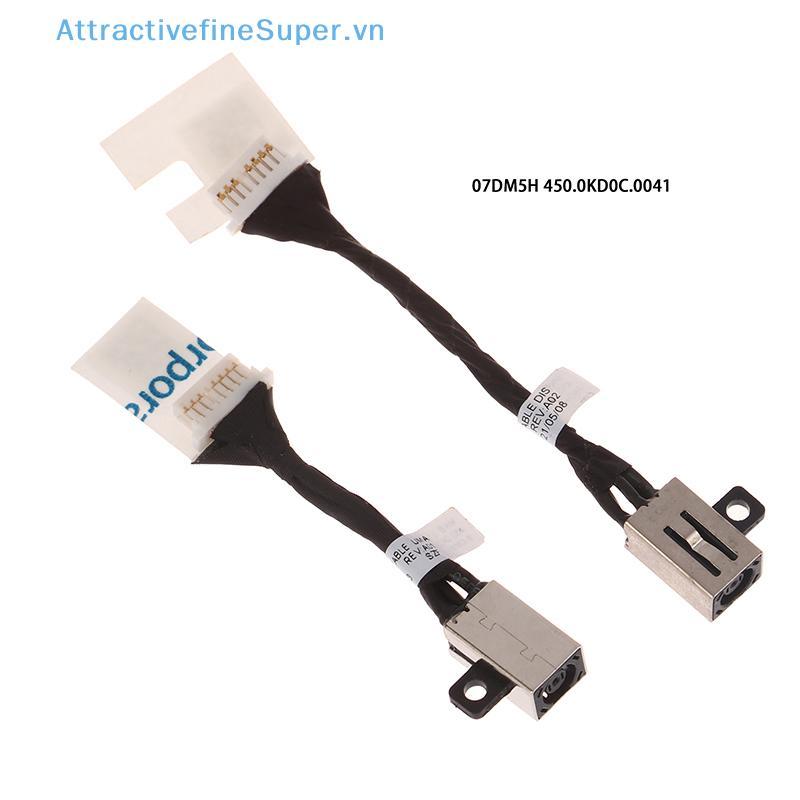 AVN Latitude 3410 3510 E3510 E3410 Laptop DC Jack Sạc Cáp Mềm 07DM5H 0N8R4T HOT