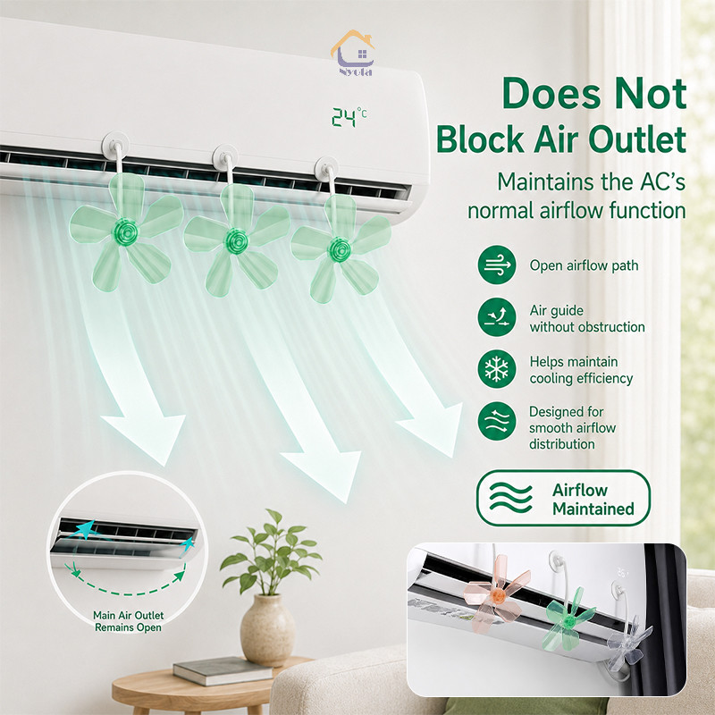 【NY】Tấm chắn gió máy lạnh, quạt hướng gió chống thổi trực tiếp, bộ chuyển hướng gió đa