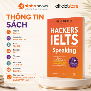 Sách - HACKERS IELTS: Speaking (Kèm file nghe, giải thích đáp án chi tiết) (Gamma Books)