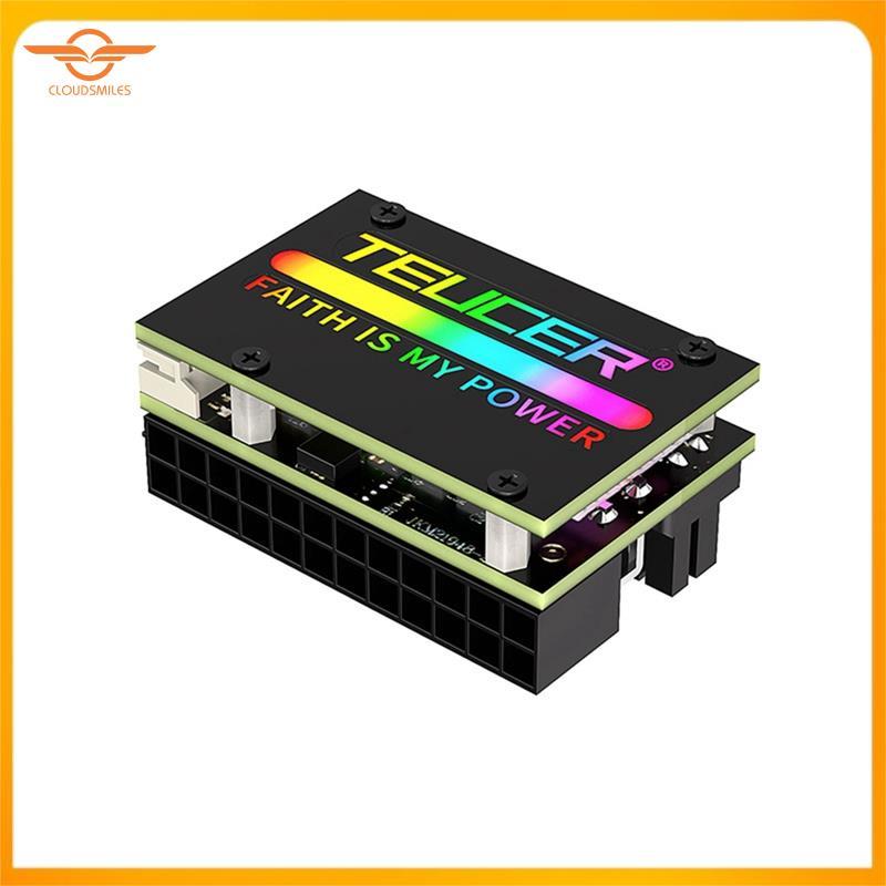[CloudsMiles] Bộ chuyển đổi ATX 24Pin RGB 24Pin Bộ chuyển đổi ATX 18 chế độ ánh sáng