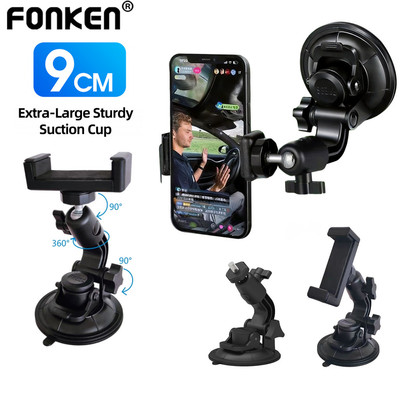 Fonken 360° Giá đỡ xoay được Cốc hút ô tô Máy ghi âm lái xe Giá đỡ điện thoại GPS