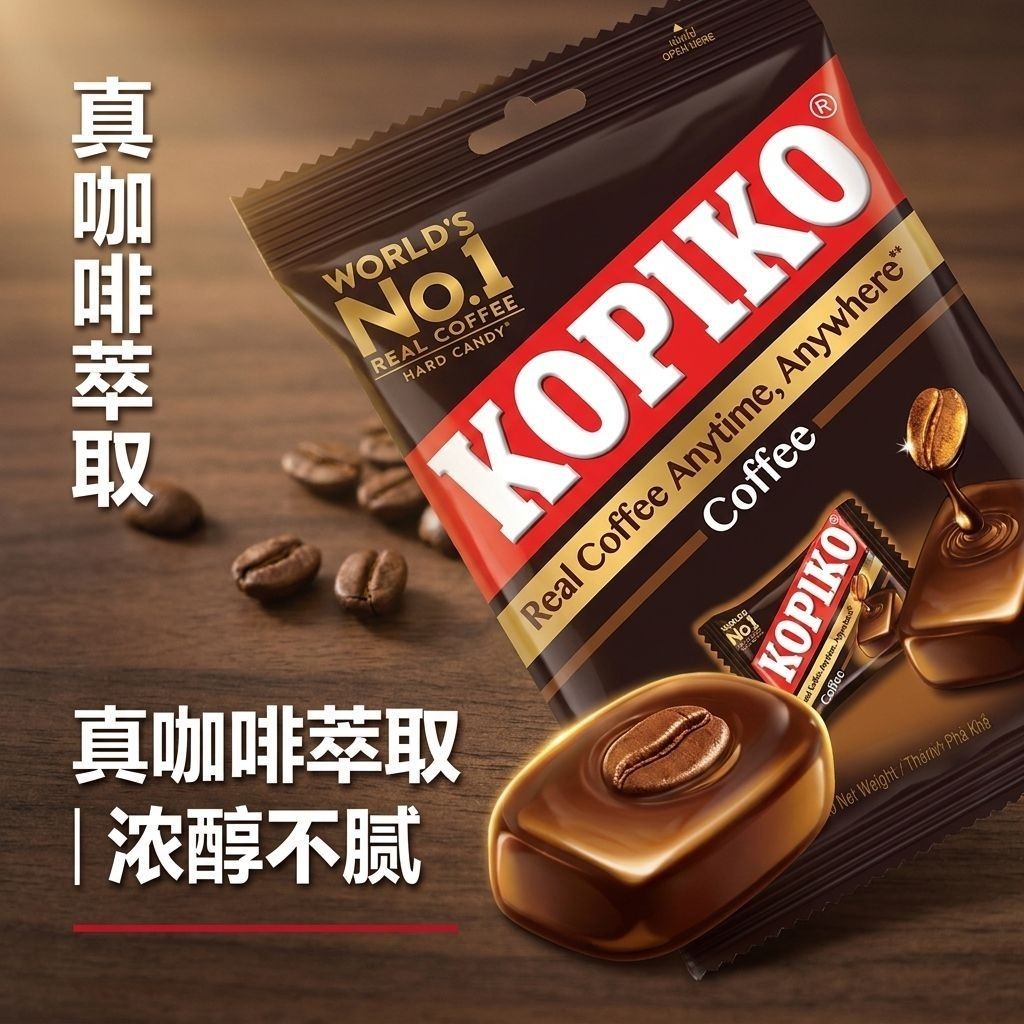 Đặc sản Việt Nam KOPIKO KOPIKO Cà phê sảng khoái mạnh mẽ Kẹo văn phòng Đồ ăn nhẹ kẹo cứng#越南特产KOPIKO