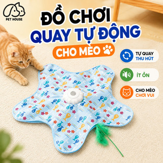 Đồ Chơi Mèo Tự động Quay Hình Ngôi Sao, Chuột Phát Tiếng, Món đồ Giải Trí Cho Mèo