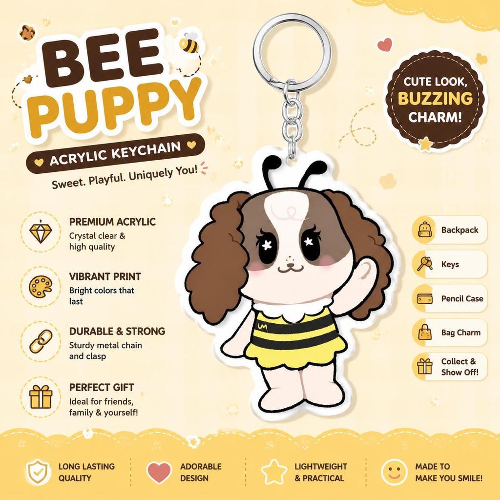 Gantungan Kunci Mascot GMMTV Akrilik 4.5cm Lucu móc khoá linh vật Permpoon Paody Domiia Lunar Jummo 