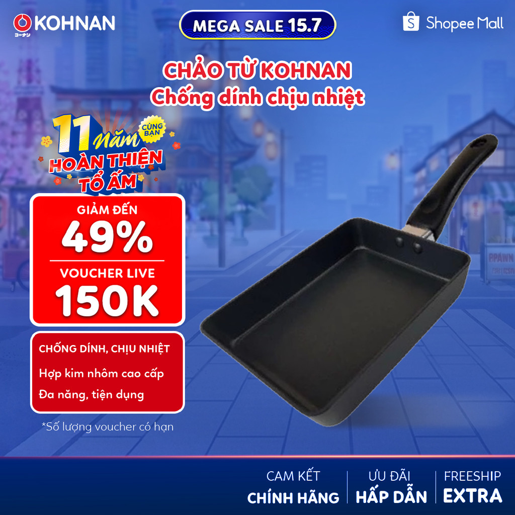 Chảo từ KOHNAN chống dính chịu nhiệt