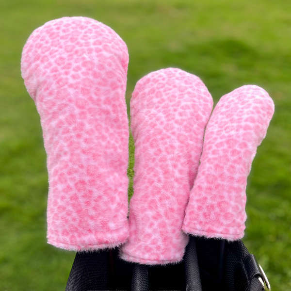 Golf Club Cover Iron Putter Cover Da Báo In Sang Trọng Golf Wood Cover No. 1 Gỗ Fairway Gỗ Hỗn Hợp C