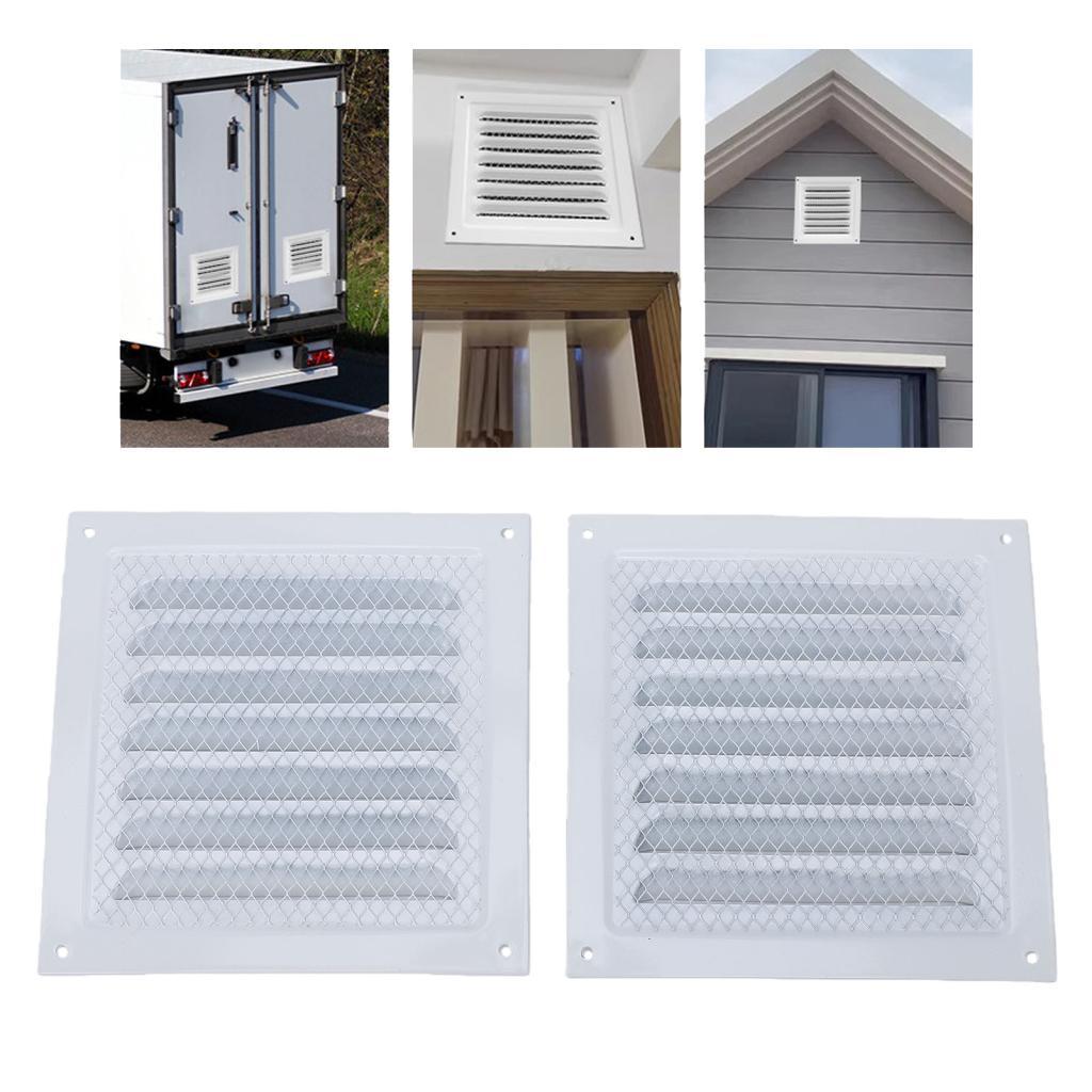 Fafeicy Nhôm Attic Vent Lưới tản nhiệt bền Louver Lý tưởng cho trần nhà để xe và tường RV (Lưới nhôm