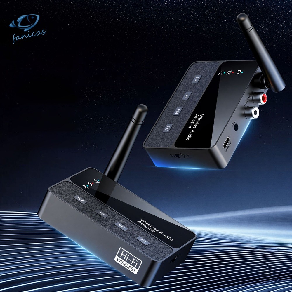 Bộ chuyển đổi âm thanh AUX RCA 2 trong 1 BT 6.0 cho TV PC Loa ô tô Stereo 20M [Fanicas.vn]