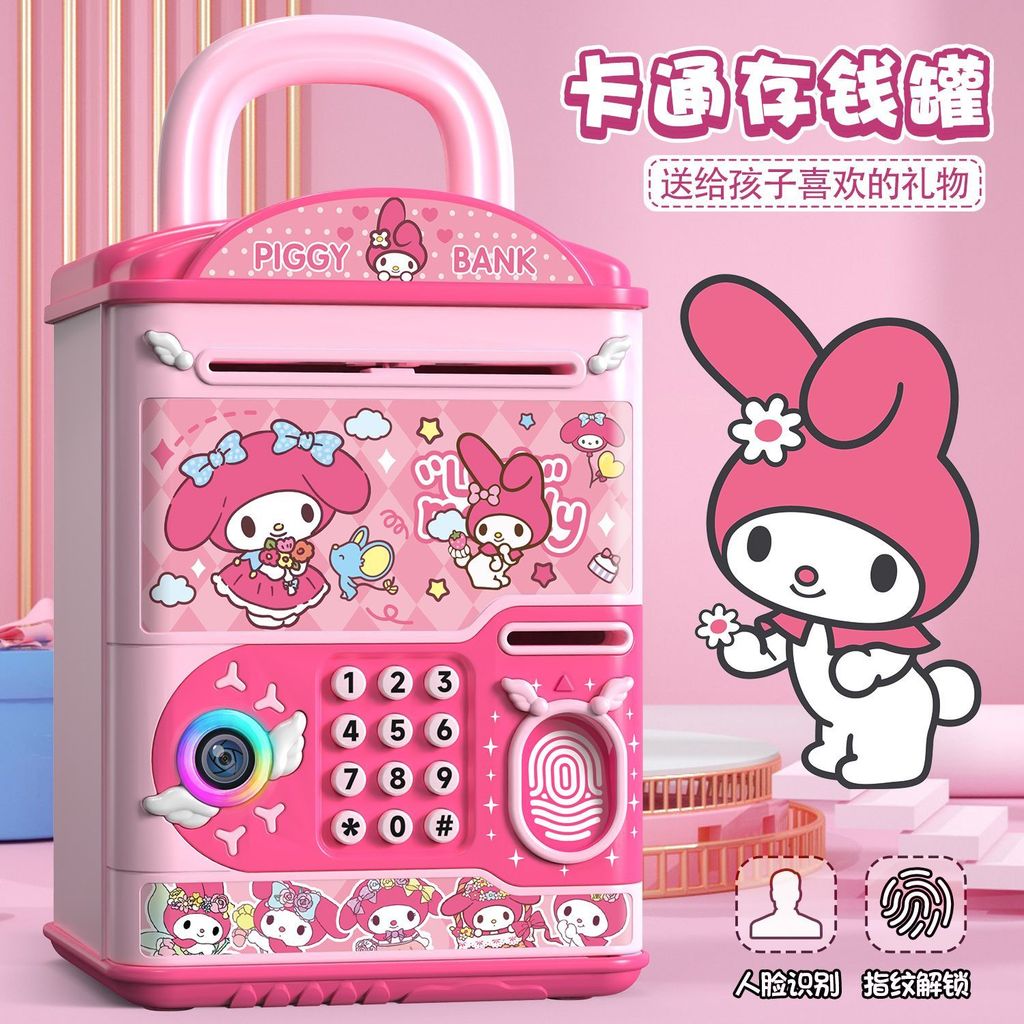 [Ưu đãi đặc biệt] Melody Piggy Bank Girl Giá trị cao Piggy Bank Boy Công chúa Khóa mã vân tay Piggy 