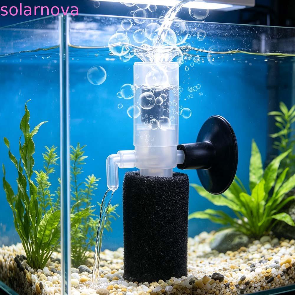 Máy lọc nước bể cá SOLARNOVA, Bộ lọc bể cá Mini siêu êm, Máy bơm lọc cung cấp máy bơm bọt biển bể cá