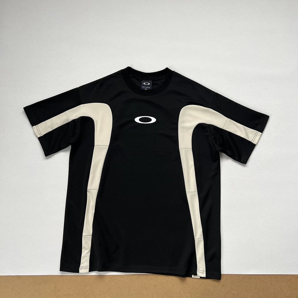 RMOC Mid-Ancient Style O@kley 00s Geometric line splicing Functional outdoor quick-dry Short Sleeve 
