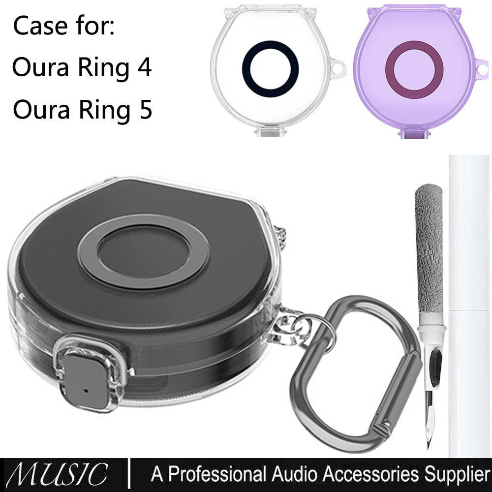 Ốp Nhựa Khóa An Toàn Cho Bộ Sạc Oura Ring Gen 5, Vỏ Bảo Vệ Di Động Cho Bộ Sạc Oura Ring 4 / 5 Có Bút
