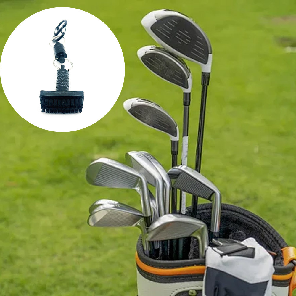 Golf Club Cleaner Brush, Retractable Hook Portable Golf Club Groove Brush