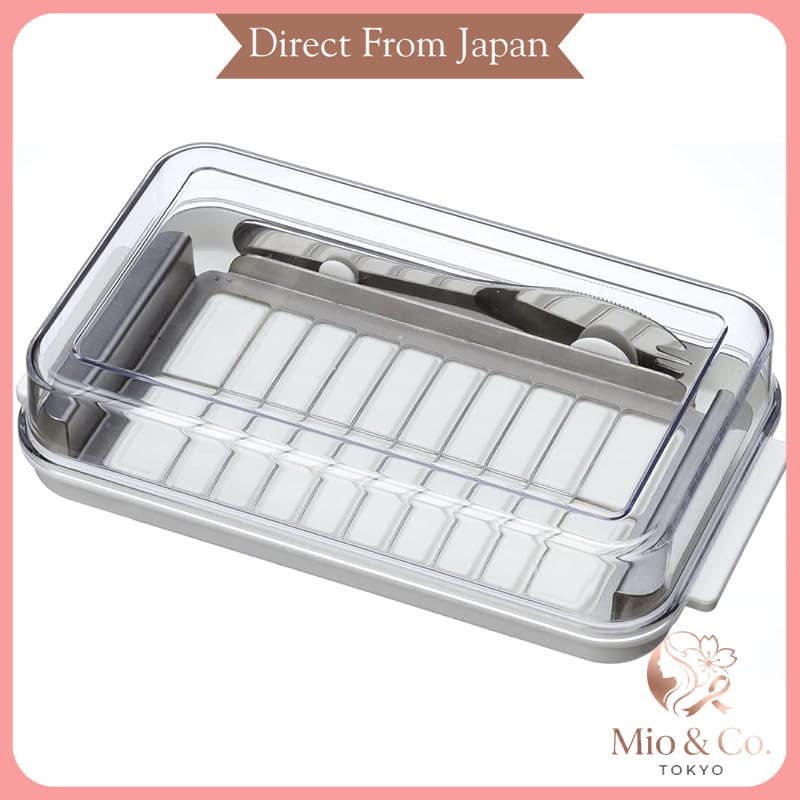Skater Butter Cutter & Case with Cutting Guide and Butter Knife