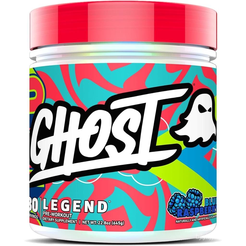 Bột Pre-Workout GHOST Legend, Quả mâm xôi xanh - 30 khẩu phần – Pre-Workout dành cho nam và nữ với C