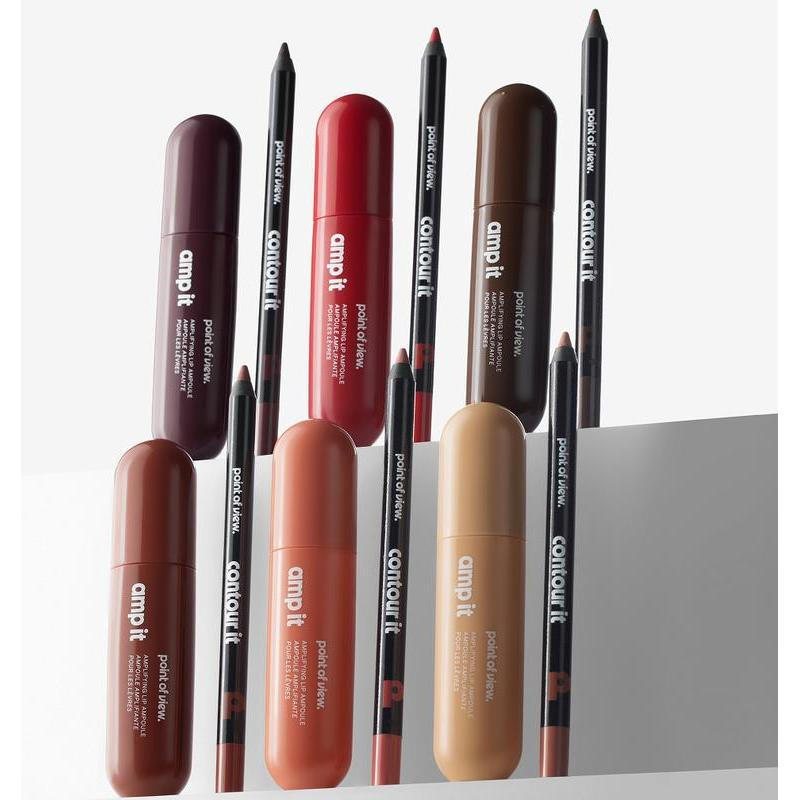 Amp (K) itbyPointofViewBeauty: Color-richlipampouleswithmatchinglipliner