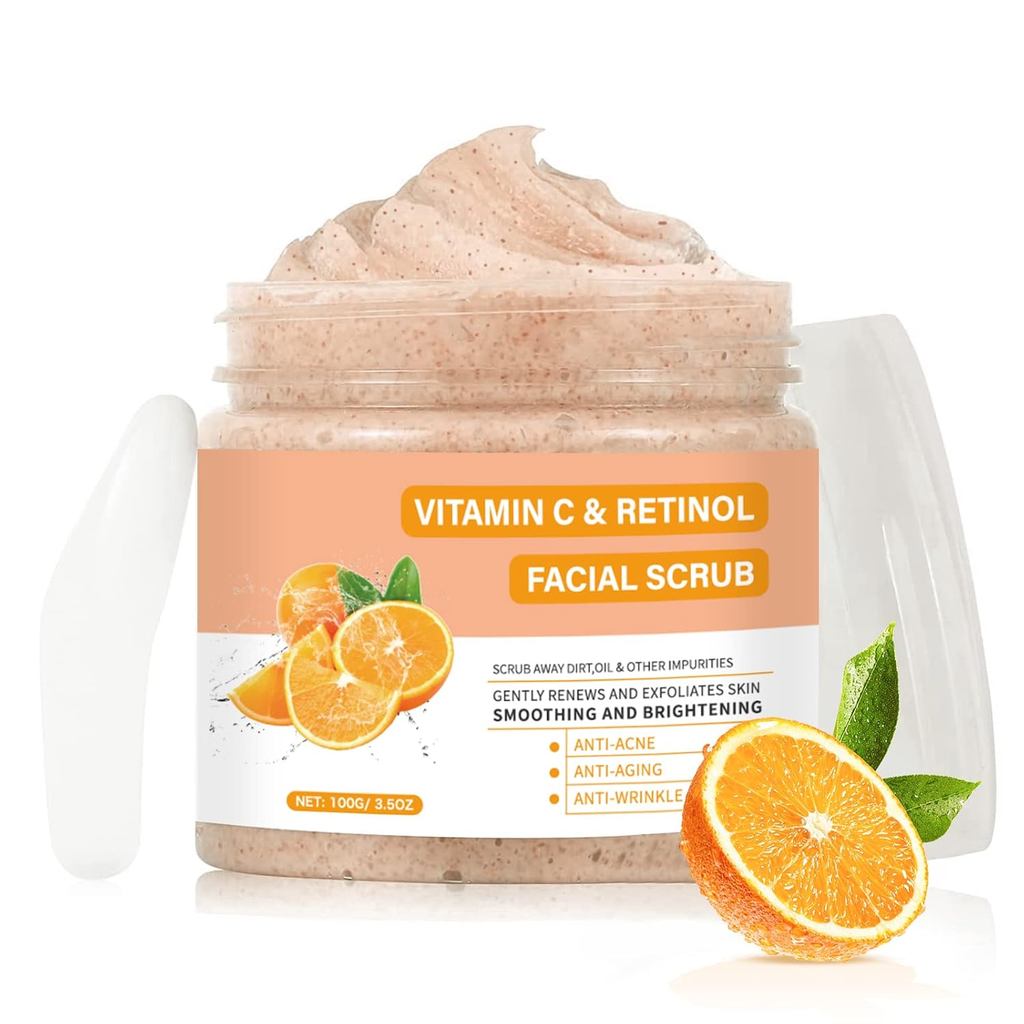Vitamin C và Retinol Facial Scrub Facial Scrub Face Wash Vitamin C Facial Body Scrub Microdermabrasi