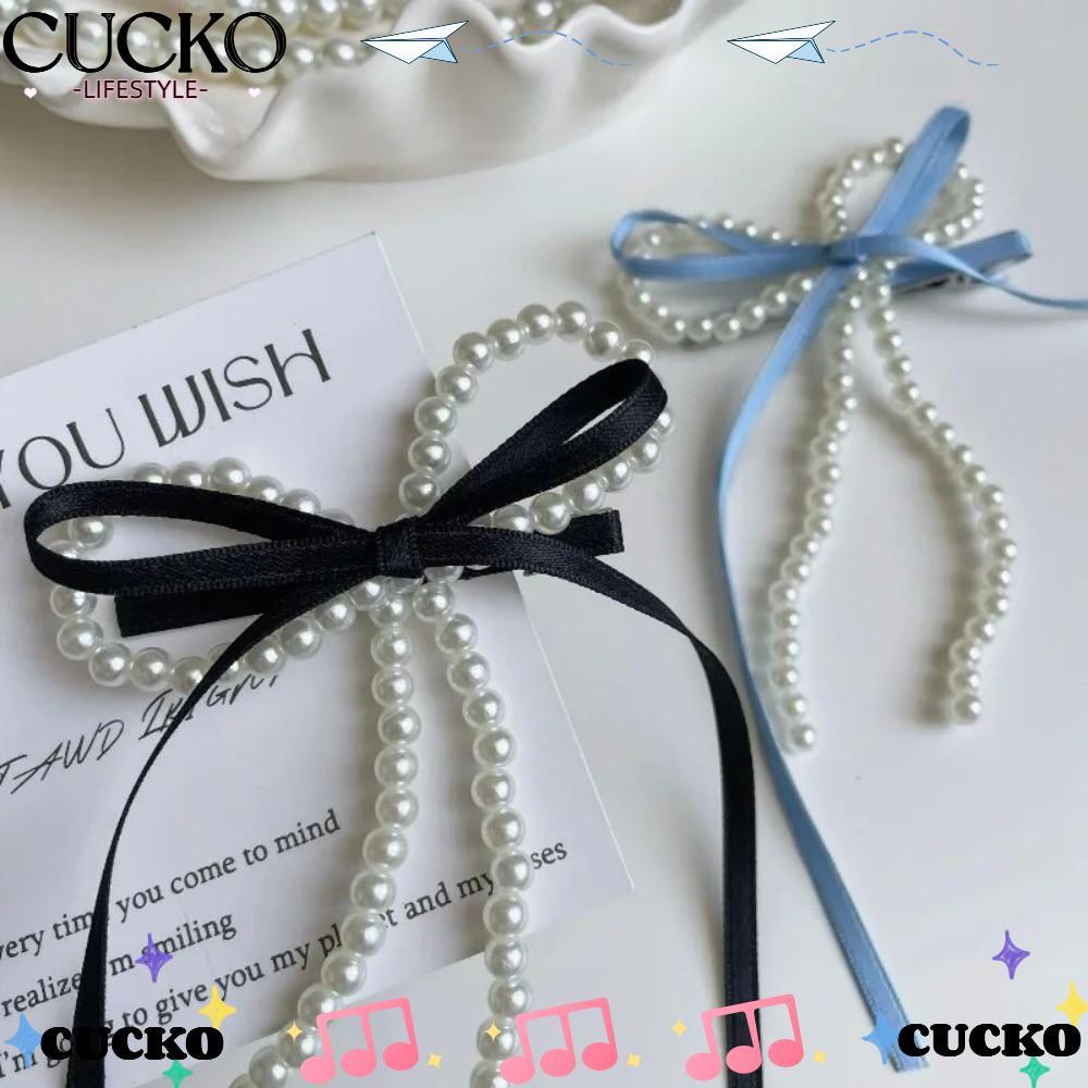 CUCKO Ruy Băng Barrettes, Phong Cách Nữ Tính Đầu Lưng Kẹp Cổ Tích Barrettes, Nơ Thiết Kế Nữ Barrette